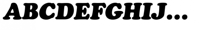 Cooper Black Italic (D) Font UPPERCASE