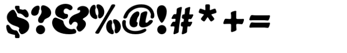 Cooper Black Std Stencil Standard (d) Font OTHER CHARS