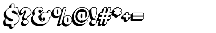 Cooper Shadow Font OTHER CHARS