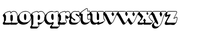 Cooper Shadow Font LOWERCASE