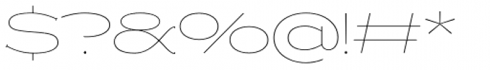 Copperplate New Hairline Wide Font OTHER CHARS
