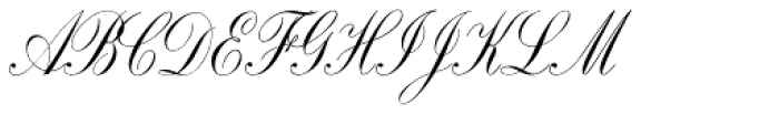 Copperplate Script Font UPPERCASE