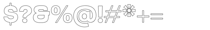 Corail Display Outline Font OTHER CHARS