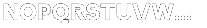 Corail Display Outline Font UPPERCASE