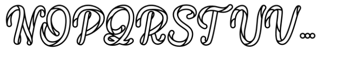 Coral Cascade Regular Font UPPERCASE