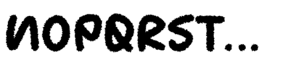 Coralez Distorted Font LOWERCASE