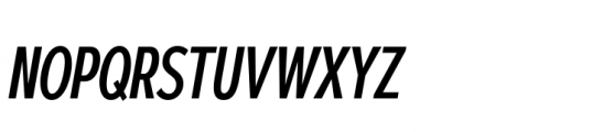 Corbert Compact Demi Bold Italic Font UPPERCASE