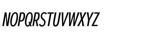 Corbert Compact Medium Italic Font UPPERCASE