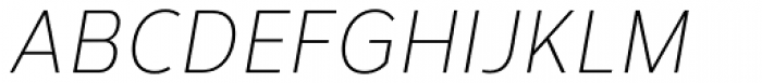 Corbert Condensed Light Italic Font UPPERCASE