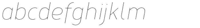 Corbert Condensed Thin Italic Font LOWERCASE