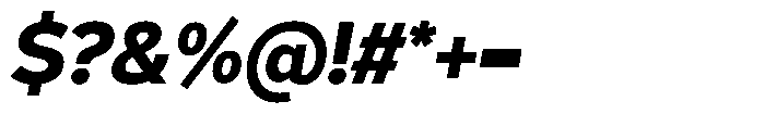 Corbert Text Bold Semi Condensed Ital Font OTHER CHARS