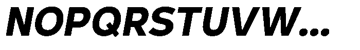 Corbert Text Bold Semi Condensed Ital Font UPPERCASE