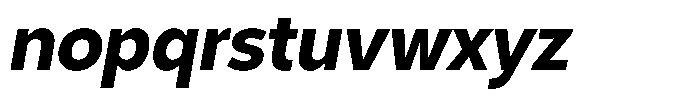 Corbert Text Bold Semi Condensed Ital Font LOWERCASE