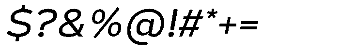 Corbert Text Book Italic Font OTHER CHARS
