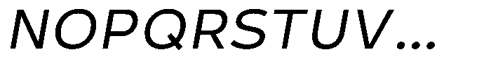 Corbert Text Book Italic Font UPPERCASE