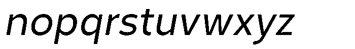 Corbert Text Book Semi Condensed Ital Font LOWERCASE