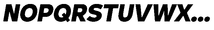 Corbert Text Ex Bold Semi Condensed Ital Font UPPERCASE