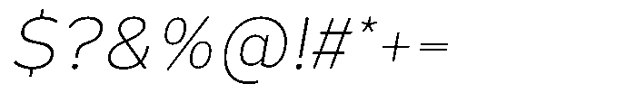 Corbert Text Ex Light Semi Condensed Ital Font OTHER CHARS