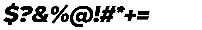 Corbert Text Extra Bold Italic Font OTHER CHARS