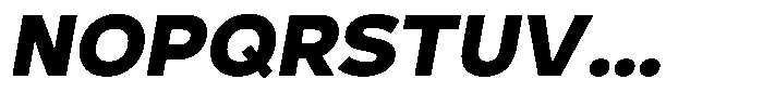 Corbert Text Extra Bold Italic Font UPPERCASE