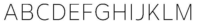 Corbert Text Extra Light Semi Condensed Font UPPERCASE