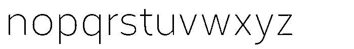 Corbert Text Extra Light Semi Condensed Font LOWERCASE