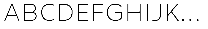 Corbert Text Extra Light Font UPPERCASE