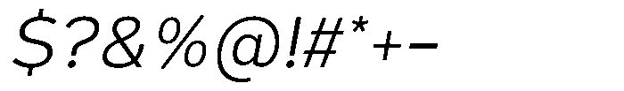 Corbert Text Light Semi Condensed Ital Font OTHER CHARS