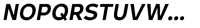 Corbert Text Medium Semi Condensed Ital Font UPPERCASE