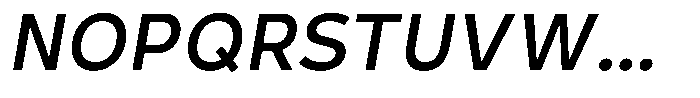 Corbert Text Regular Semi Condensed Ital Font UPPERCASE