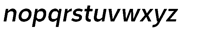 Corbert Text Regular Semi Condensed Ital Font LOWERCASE