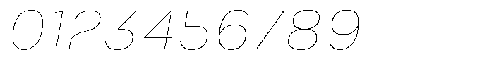Corbert Text Thin Semi Condensed Ital Font OTHER CHARS