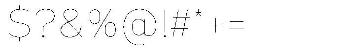 Corbert Text Thin Semi Condensed Font OTHER CHARS
