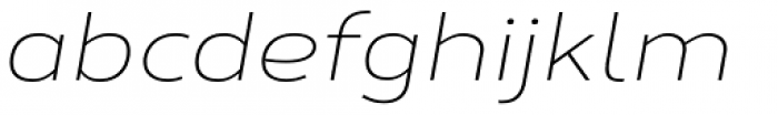 Corbert Wide Light Wide Italic Font LOWERCASE