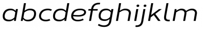 Corbert Wide Medium Wide Italic Font LOWERCASE