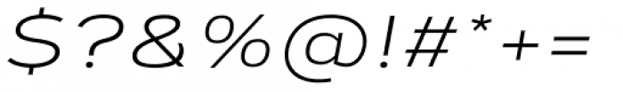 Corbert Wide Regular Wide Italic Font OTHER CHARS