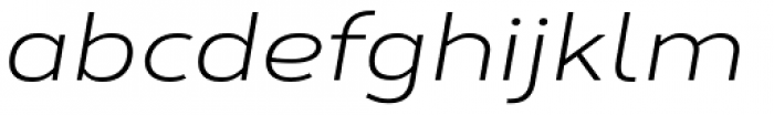 Corbert Wide Regular Wide Italic Font LOWERCASE