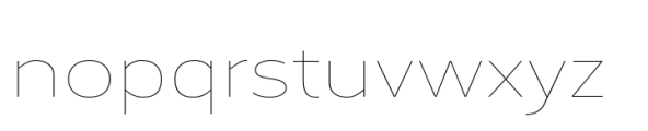 Corbert Wide Thin Font LOWERCASE