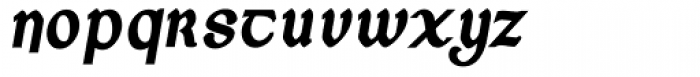Corcaigh Bold Oblique Font LOWERCASE