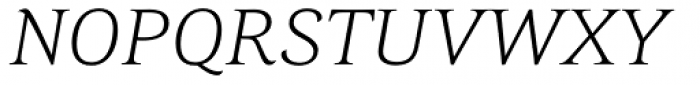 Corda ExtraLight Italic Font UPPERCASE