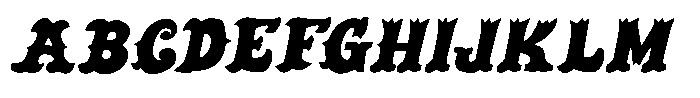 Cordel Circo Mambembe Bold Italic Font UPPERCASE
