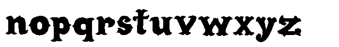 Cordel Circo Mambembe Bold Font LOWERCASE