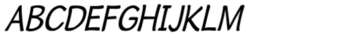 Cordin Condensed Oblique Font UPPERCASE