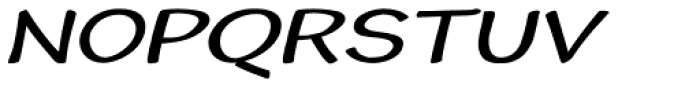 Cordin Expanded Oblique Font UPPERCASE