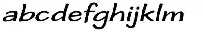 Cordin Expanded Oblique Font LOWERCASE