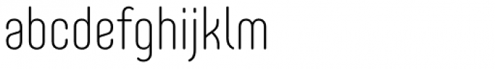 Core Mellow 27 Cn ExtraLight Font LOWERCASE