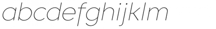 Core Sans C 15 Thin Italic Font LOWERCASE