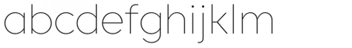 Core Sans C 15 Thin Font LOWERCASE