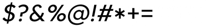 Core Sans C 45 Regular Italic Font OTHER CHARS
