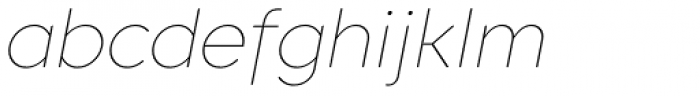 Core Sans CR 15 Thin Italic Font LOWERCASE
